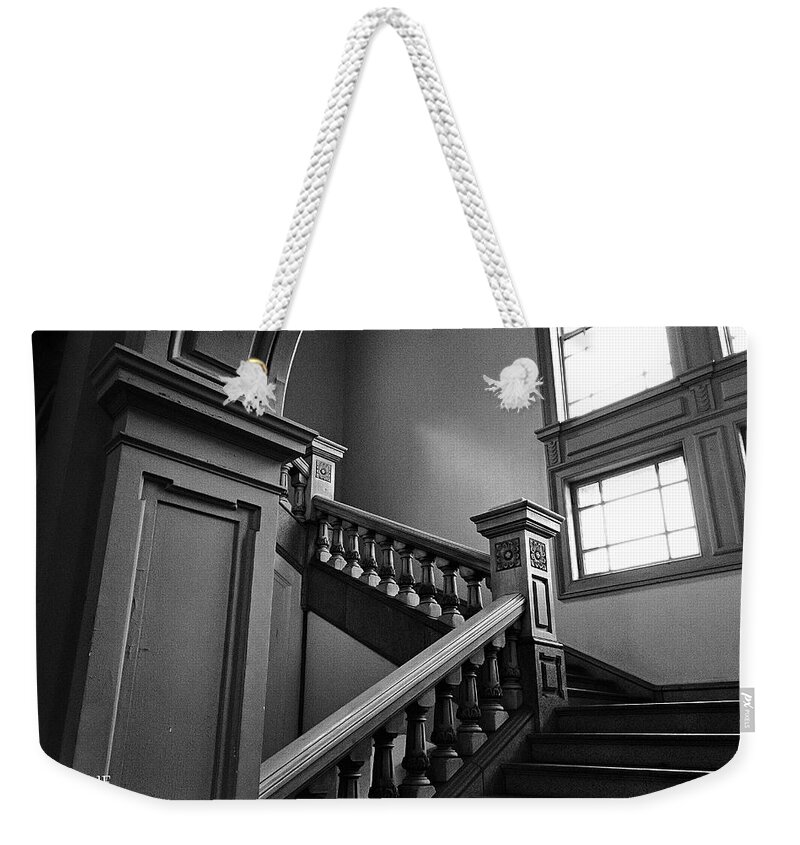 Photograph Weekender Tote Bag featuring the photograph JULIE's Photo Monochrome-309 by Angel Julie