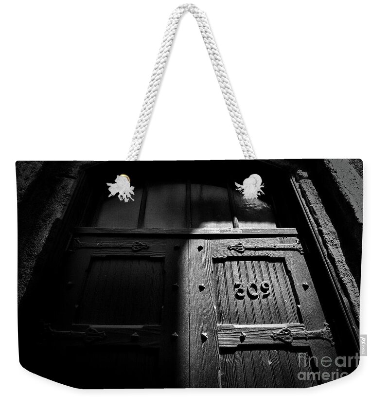 Photograph Weekender Tote Bag featuring the photograph Julie's Photo Monochrome-384 by Fine art photographer JULIE