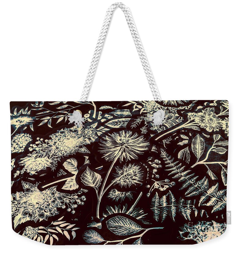 Background Weekender Tote Bag featuring the photograph Jungle flatlay by Jorgo Photography