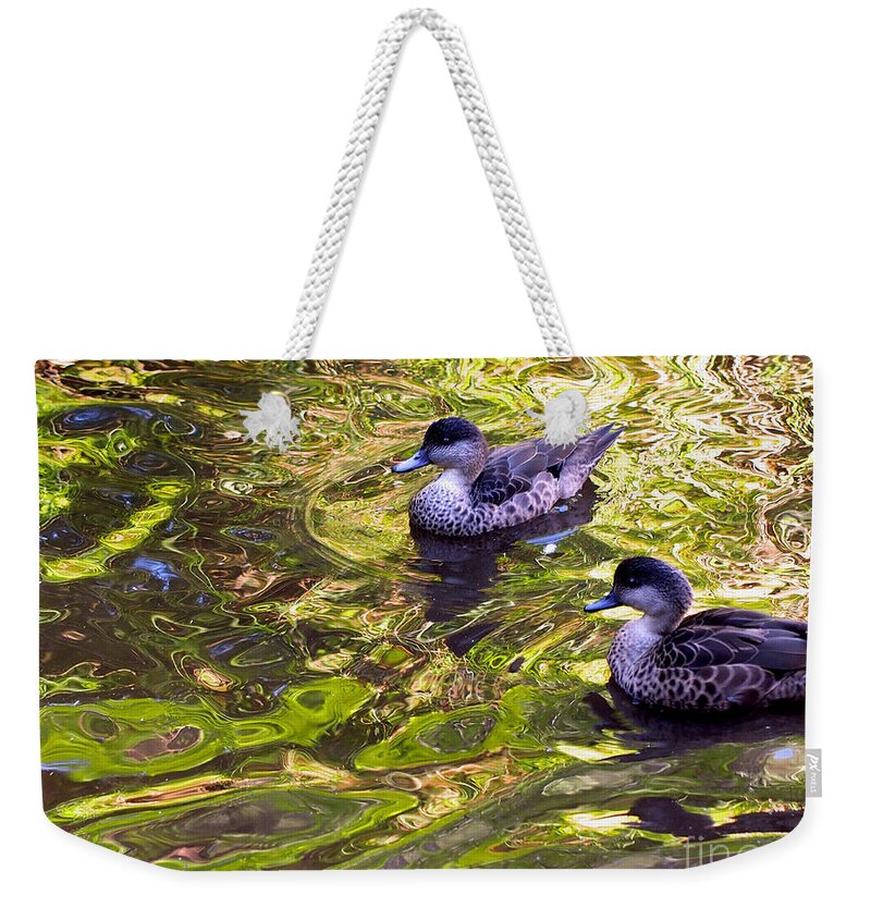 River Weekender Tote Bag featuring the photograph Just Chilling by Joseph Mora