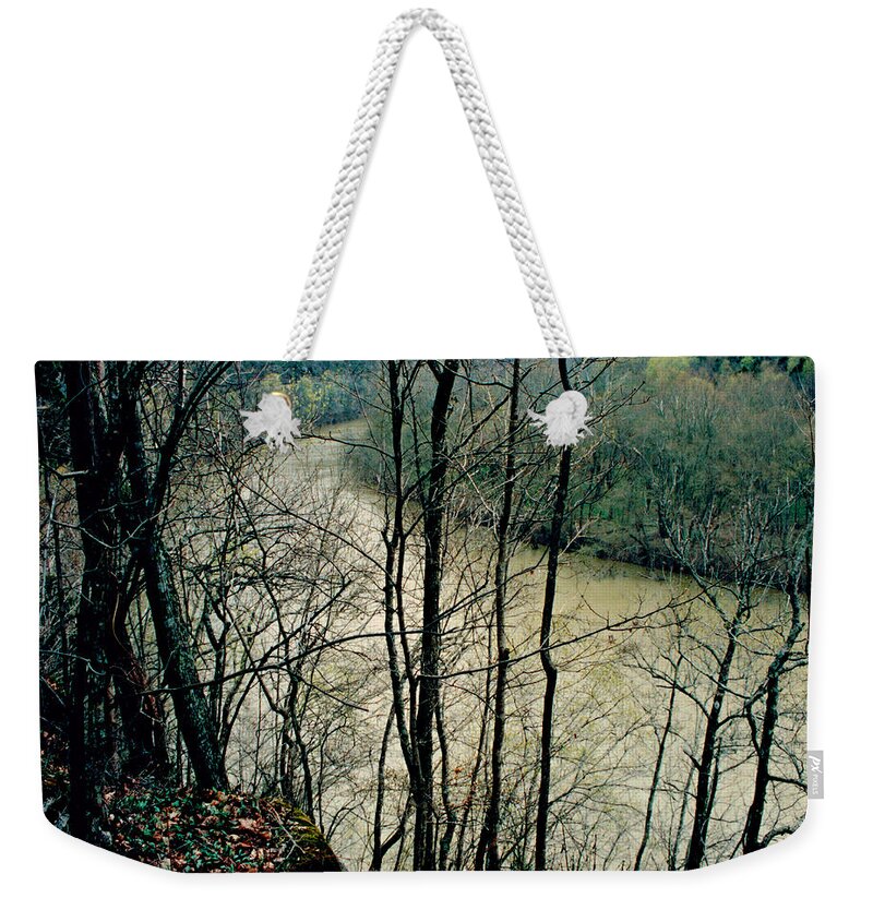 Kentucky River Weekender Tote Bag featuring the photograph Kentucky River at Raven Run by Mike McBrayer