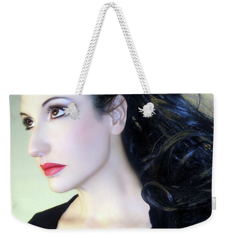 Portrait Weekender Tote Bag featuring the photograph Kissed by the Light by Jaeda DeWalt