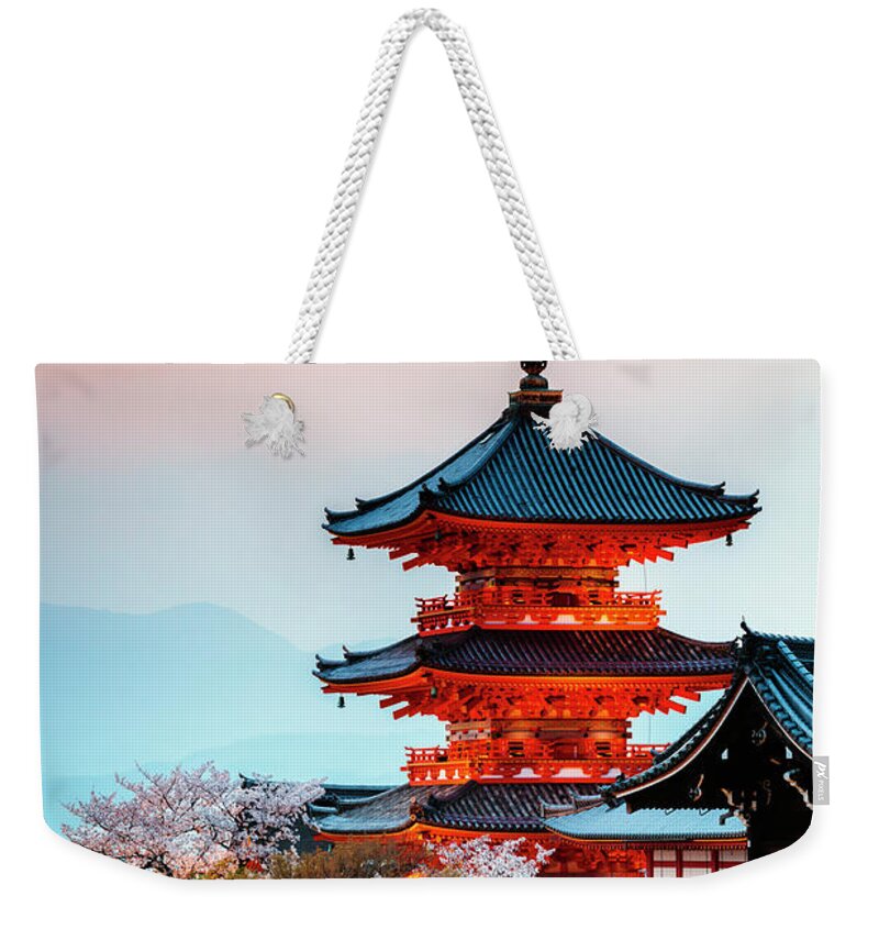Japan Weekender Tote Bag featuring the photograph Kiyomizu-dera Buddhist temple, Kyoto, Japan by Matteo Colombo