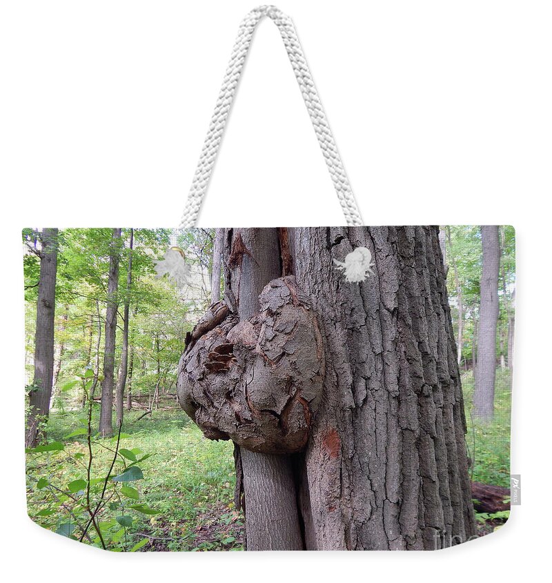 Fungus Weekender Tote Bag featuring the photograph Knot On A Tree by Phil Perkins