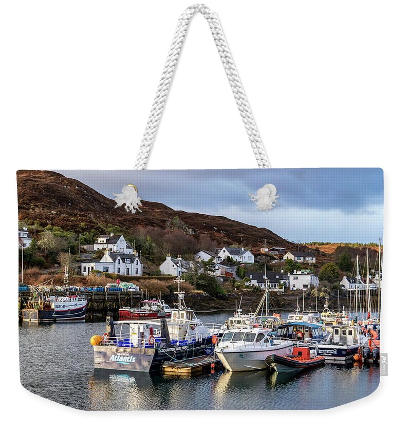 Isle Of Skye Weekender Tote Bag featuring the photograph Kyleakin, Isle of Skye by Holly Ross