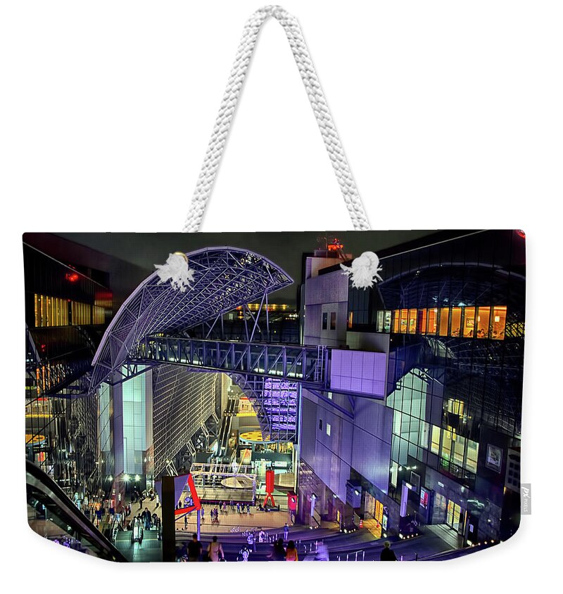 Kyoto Weekender Tote Bag featuring the photograph Kyoto Train Station by Andrei SKY