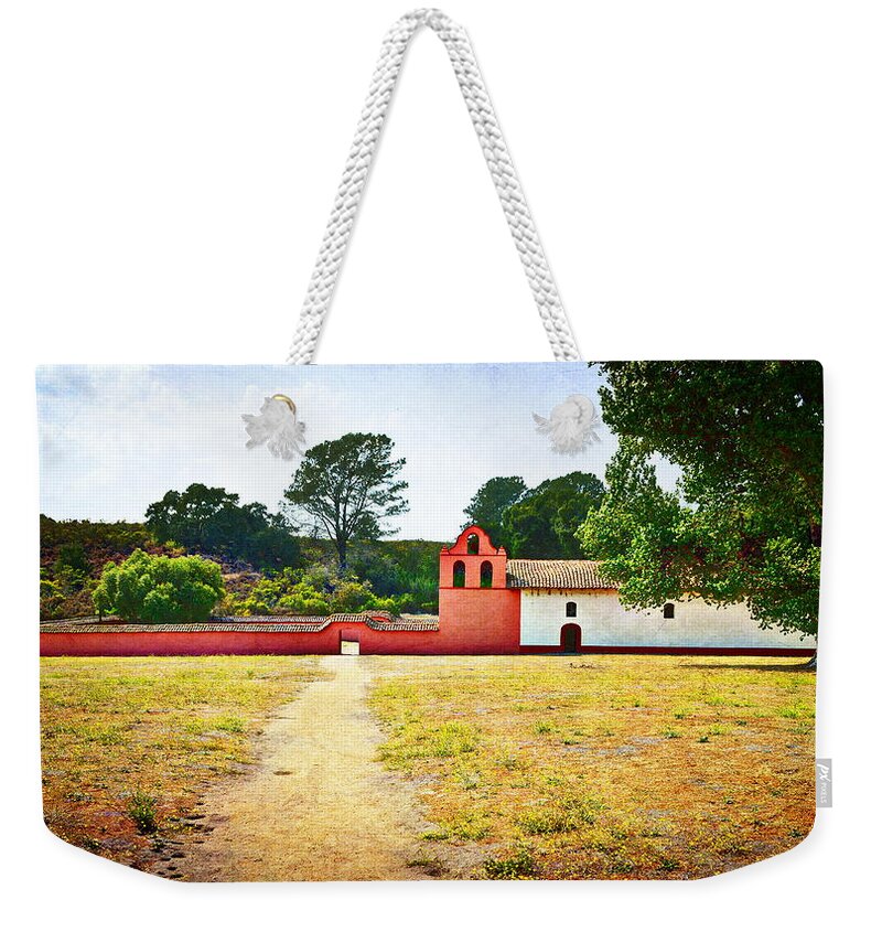 Mission Weekender Tote Bag featuring the photograph La Purisima Mission by Glenn McCarthy Art and Photography