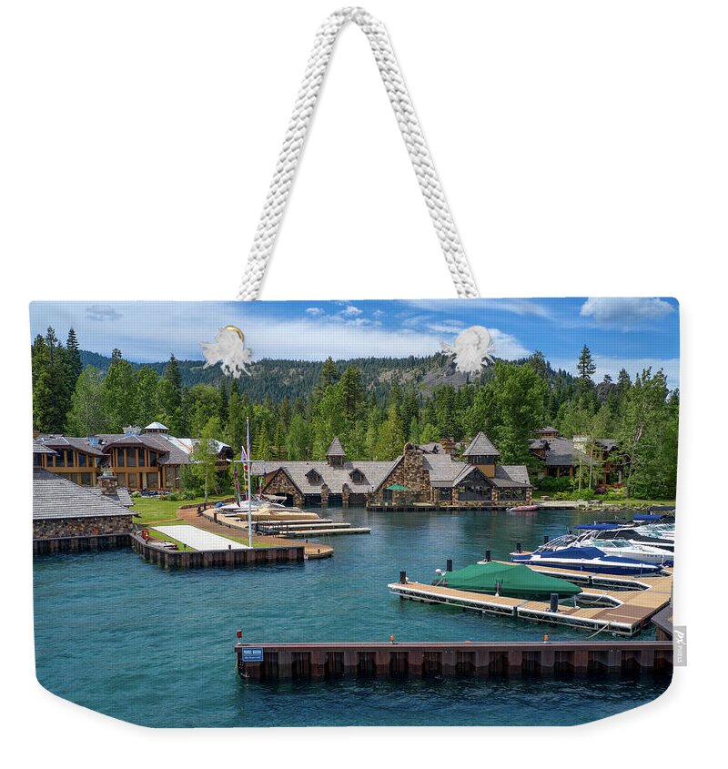 Lake Tahoe Weekender Tote Bag featuring the photograph Lake Tahoe The God Father House by Anthony Giammarino