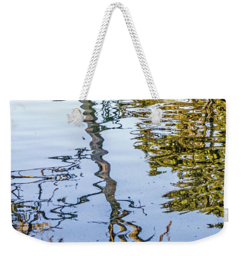 Duck Weekender Tote Bag featuring the photograph Lakeside Reflections II by Kate Brown