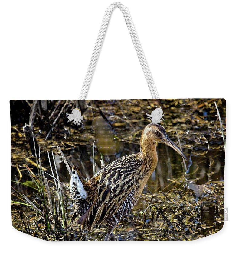 Savannah River Nwr Weekender Tote Bag featuring the photograph Largest North American Rail by Ronald Lutz