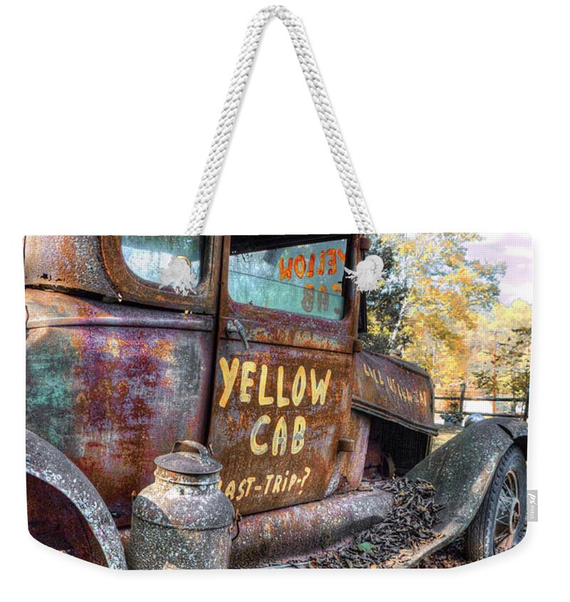 Old Car Weekender Tote Bag featuring the photograph Last Trip by Randall Dill