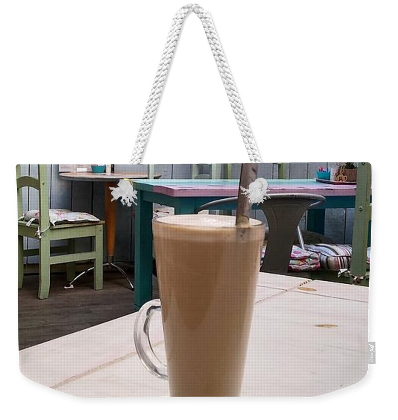 Latte Time Weekender Tote Bag featuring the photograph Latte Time by Lachlan Main