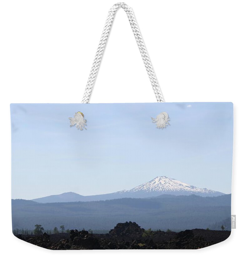 Lava Bed Bachelor Weekender Tote Bag featuring the photograph Lava Bed Bachelor by Dylan Punke