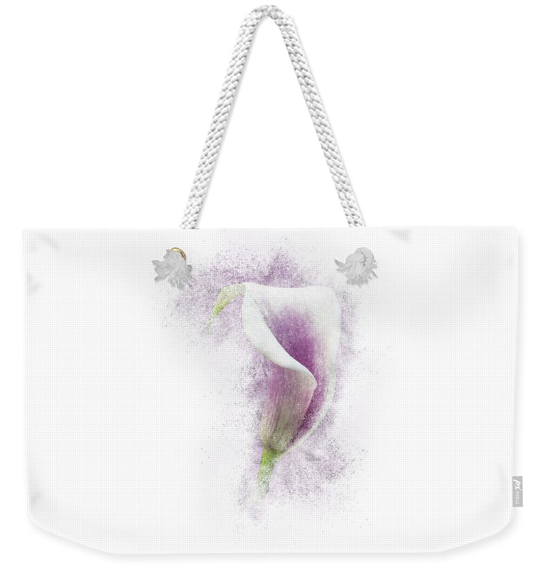 Calla Weekender Tote Bag featuring the photograph Lavender Calla Lily Flower by Patti Deters