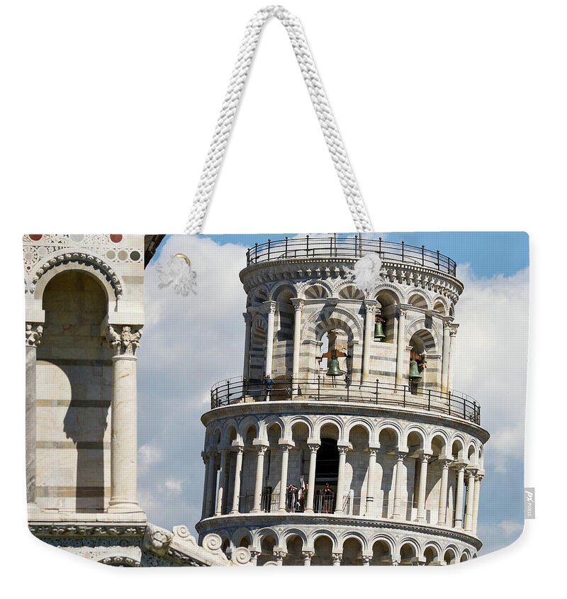 Italian Culture Weekender Tote Bag featuring the photograph Leaning Tower Of Pisa, Tuscany, Italy by Miralex