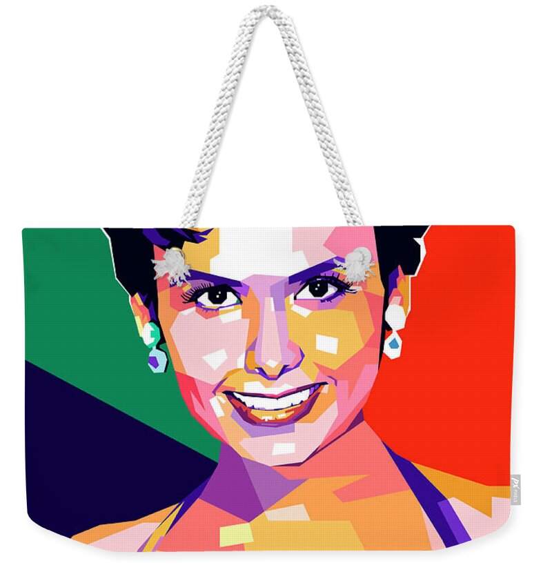 Bio Weekender Tote Bag featuring the digital art Lena Horne -b1 by Movie World Posters