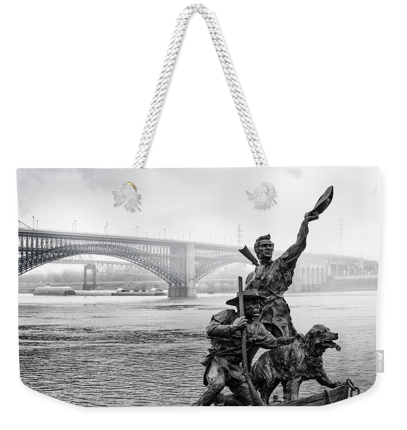Lewis And Clark Weekender Tote Bag featuring the photograph Lewis and Clark by Randall Allen