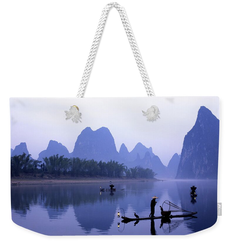Yangshuo Weekender Tote Bag featuring the photograph Li River At Dawn by Jameslee999