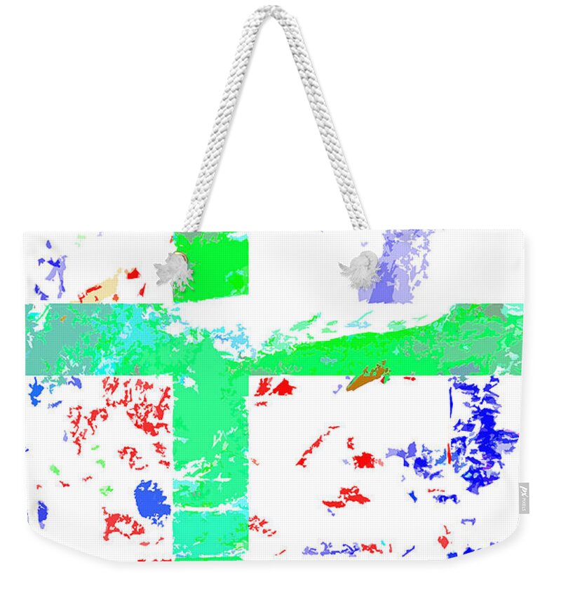 Jesus Weekender Tote Bag featuring the digital art Liberality One by Payet Emmanuel