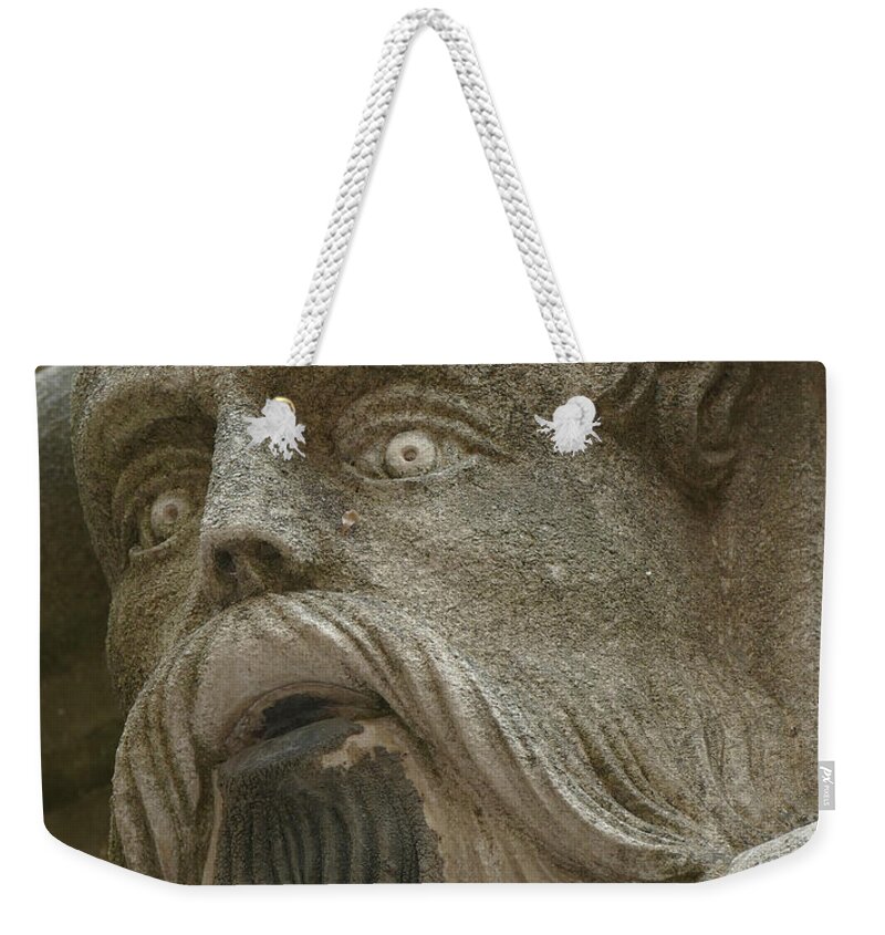 Croatia Weekender Tote Bag featuring the photograph Life sized sculptures of human heads by Steve Estvanik