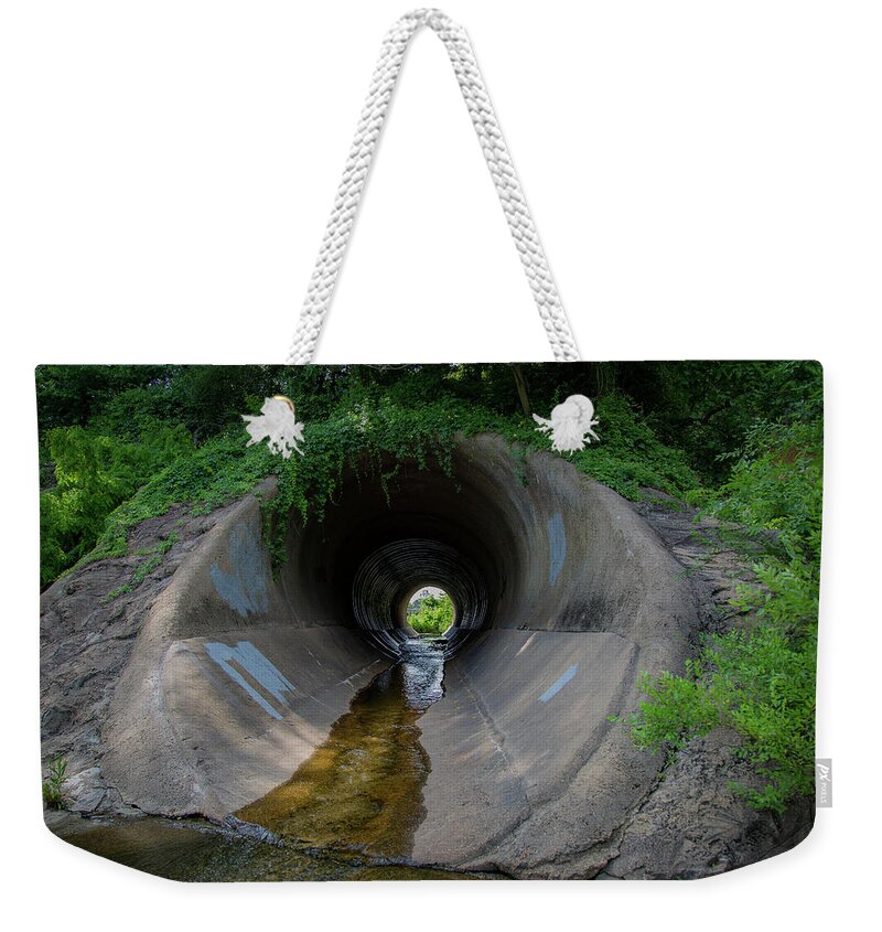 Tunnel Weekender Tote Bag featuring the photograph Light at the End by Lora J Wilson