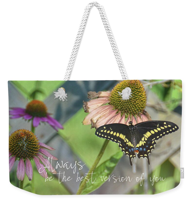 Always Weekender Tote Bag featuring the photograph Light Landing quote by Jamart Photography