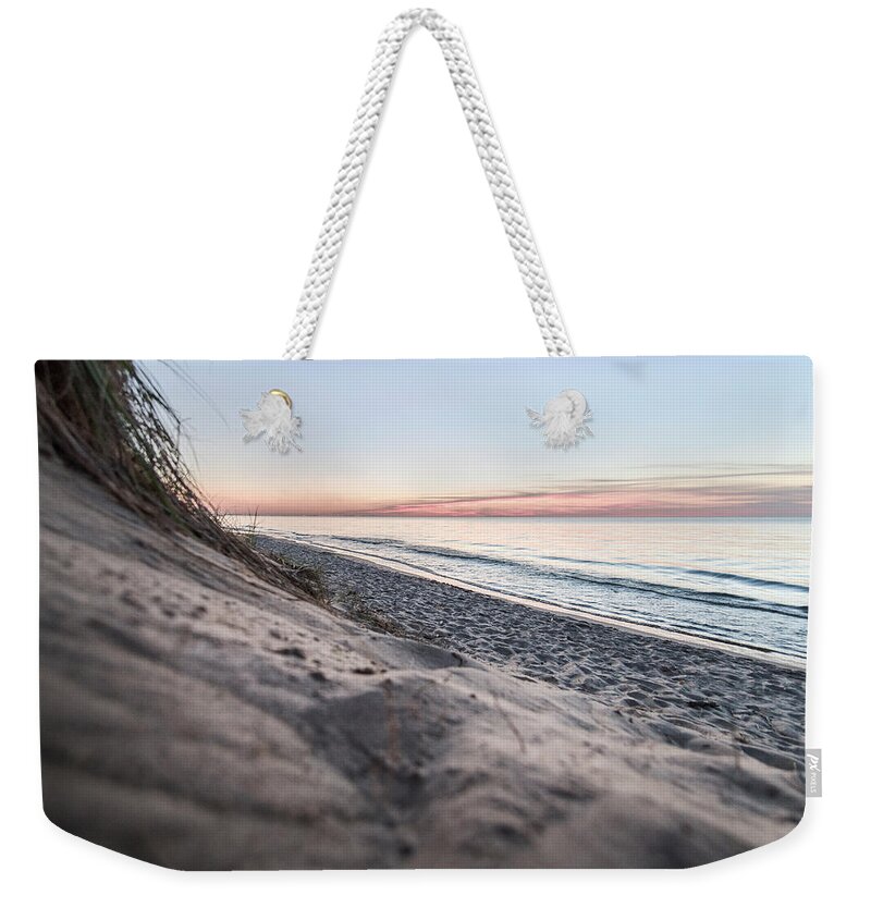 Indiana Dunes Weekender Tote Bag featuring the photograph Light of Lake Michigan by Steven Keys