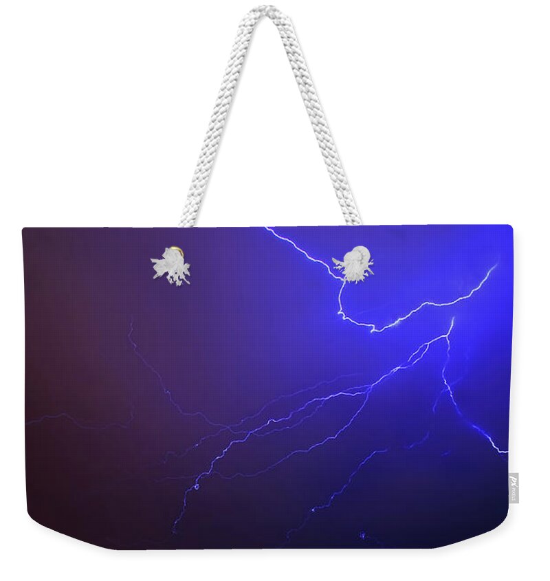Outdoors Weekender Tote Bag featuring the photograph Lightining Bolts by Andrew Jk Tan