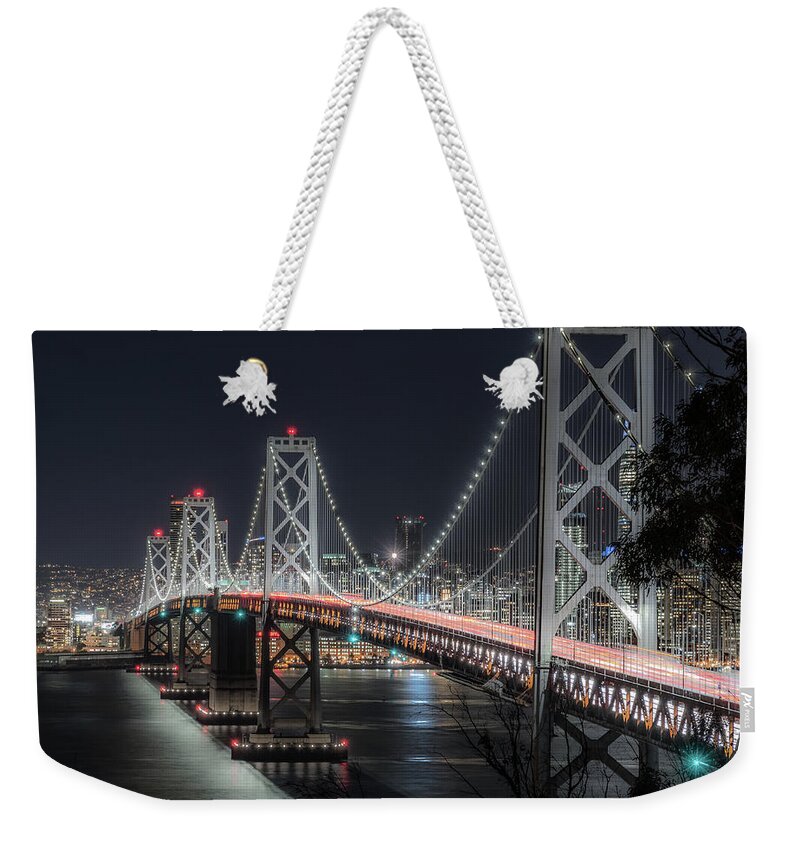Alcatraz Weekender Tote Bag featuring the photograph Lightspeed by Bryan Xavier