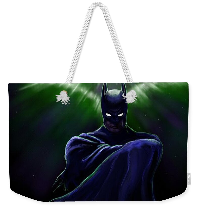Bat Weekender Tote Bag featuring the digital art Like a Bat Out of Hell by Norman Klein