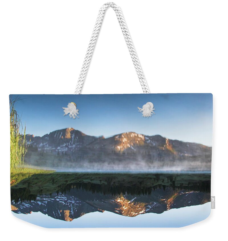 Scenics Weekender Tote Bag featuring the photograph Little Molas Lake In The Morning Upside by Daniel Cummins