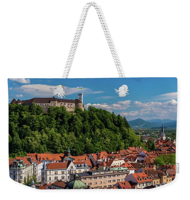 Tranquility Weekender Tote Bag featuring the photograph Ljubljana Slovenia by Keith Mcinnes Photography