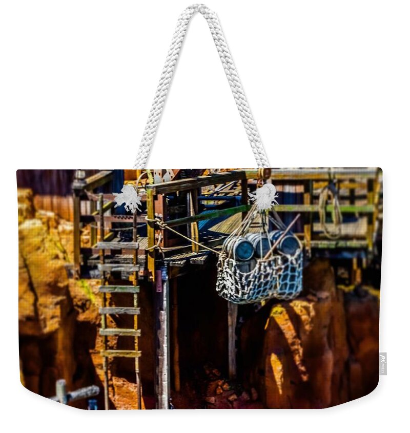  Weekender Tote Bag featuring the photograph Loading Dock by Rodney Lee Williams