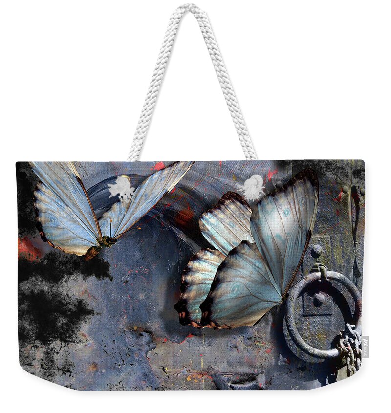 Butterflies Weekender Tote Bag featuring the photograph Locked Out by Robert Michaels