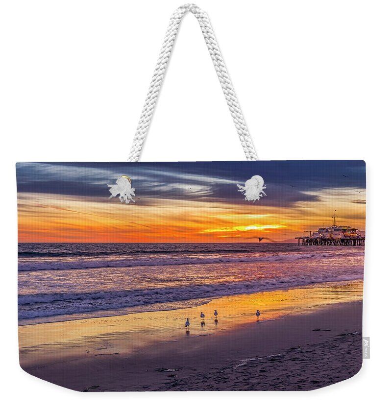 Sunset Weekender Tote Bag featuring the photograph Look Out Below by Gene Parks