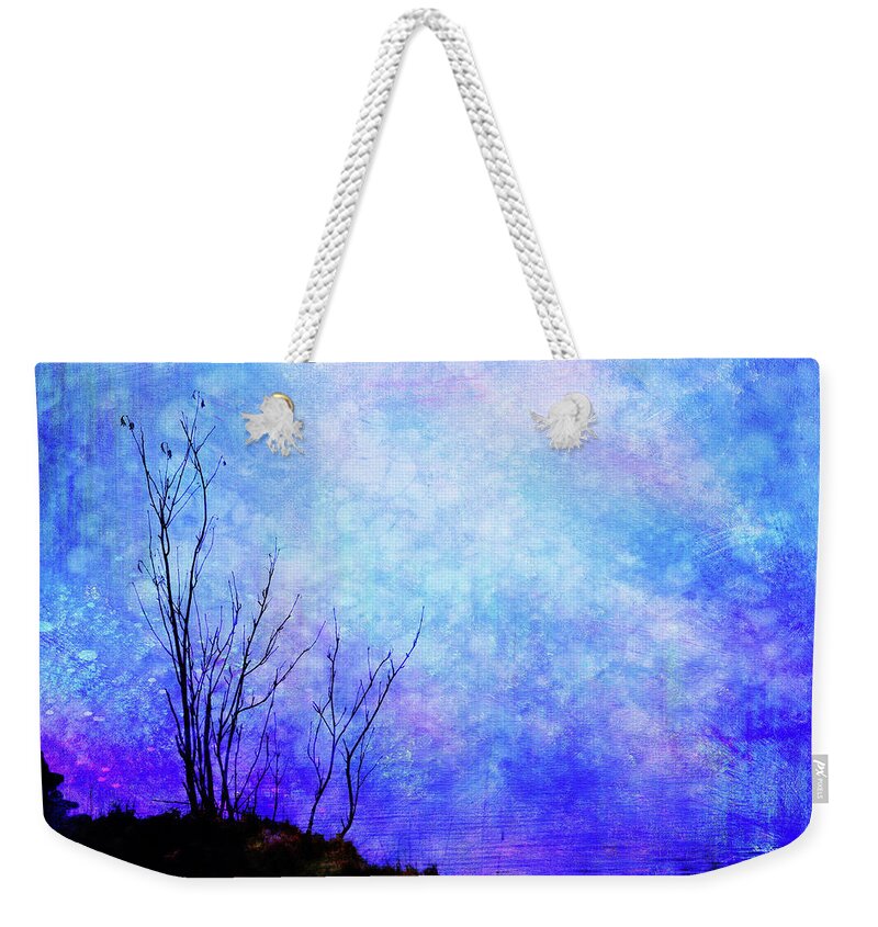 Blue Weekender Tote Bag featuring the photograph Lost in Blue by Randi Grace Nilsberg