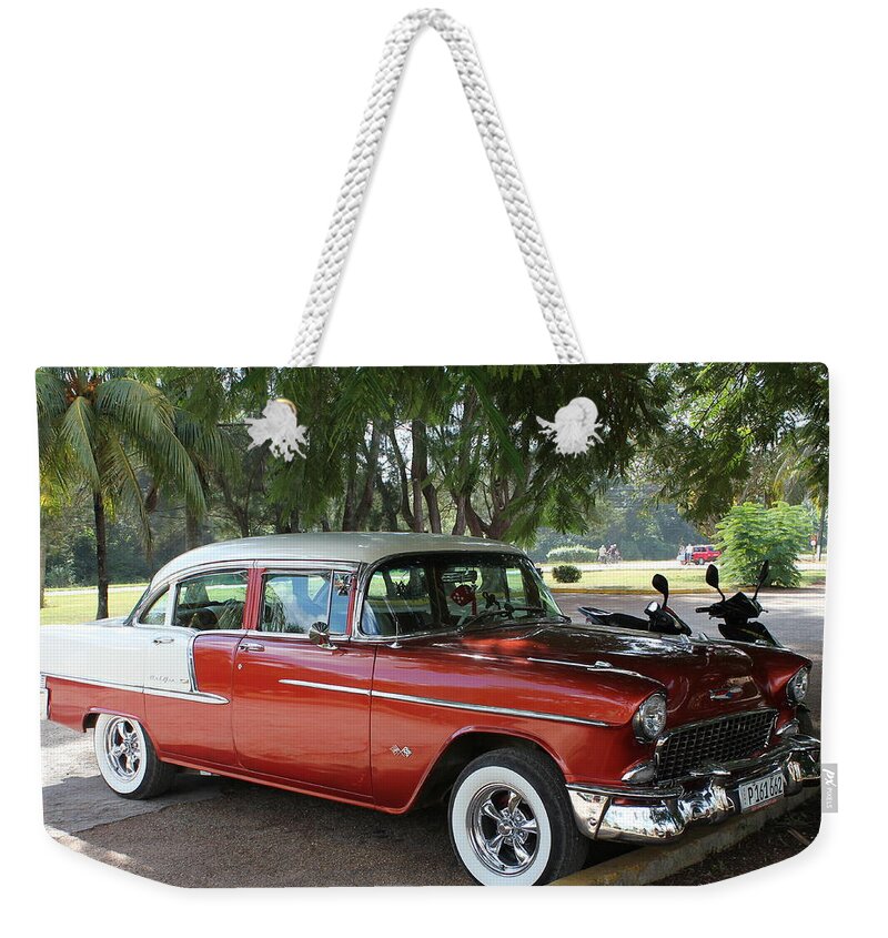 Cuba Weekender Tote Bag featuring the photograph Lost in TIme by Ruth Kamenev