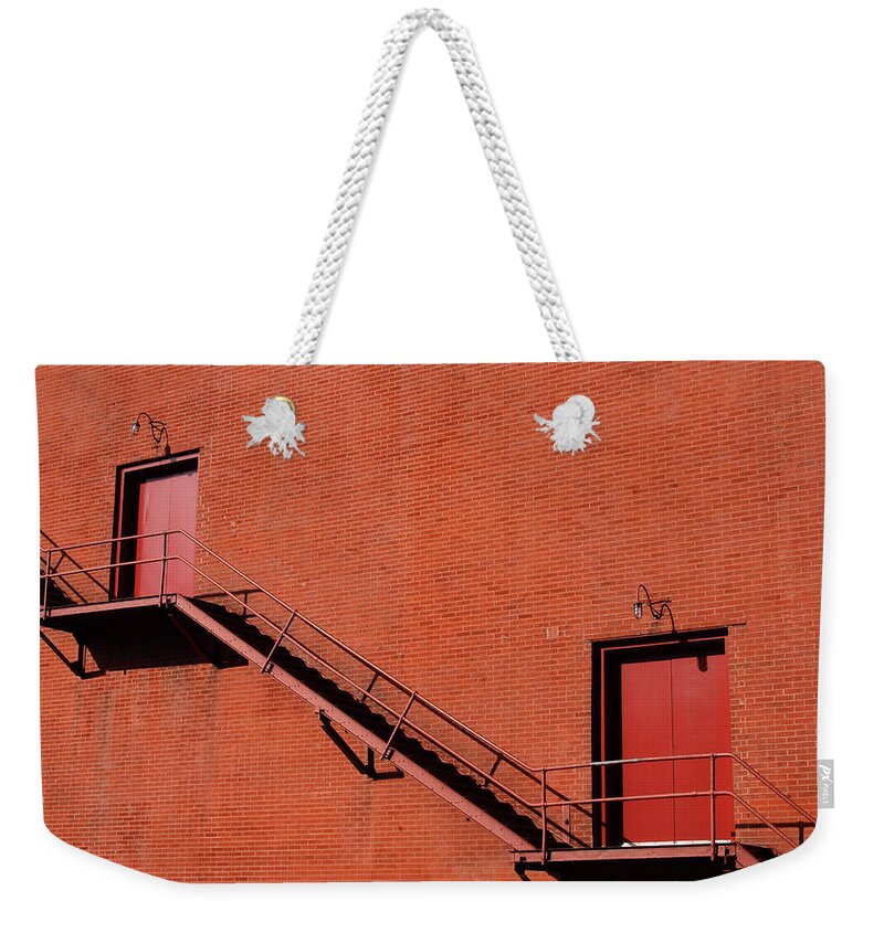 Steps Weekender Tote Bag featuring the photograph Lots O Bricks by Tapshooter