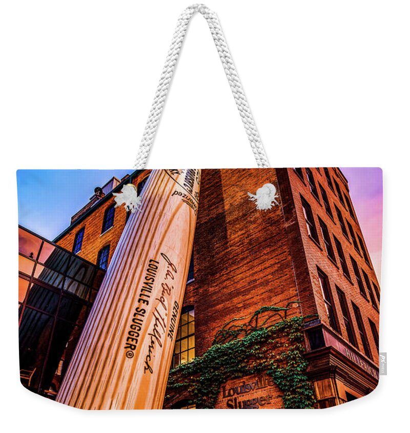 Louisville Slugger Museum in Vivid Color and Kentucky Architecture  Weekender Tote Bag