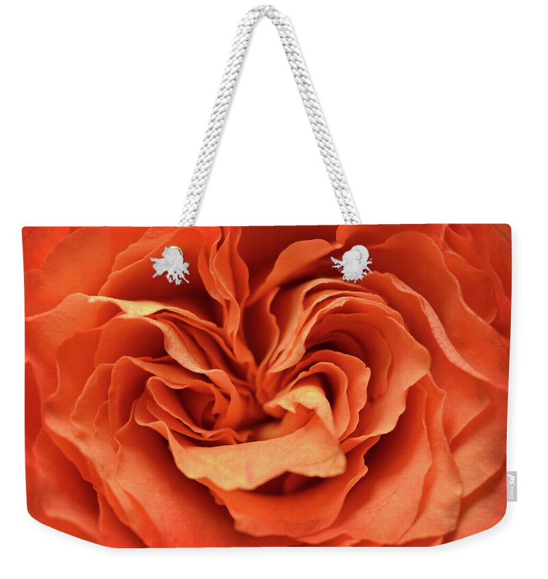 Orange Weekender Tote Bag featuring the photograph Love in Motion by Michelle Wermuth