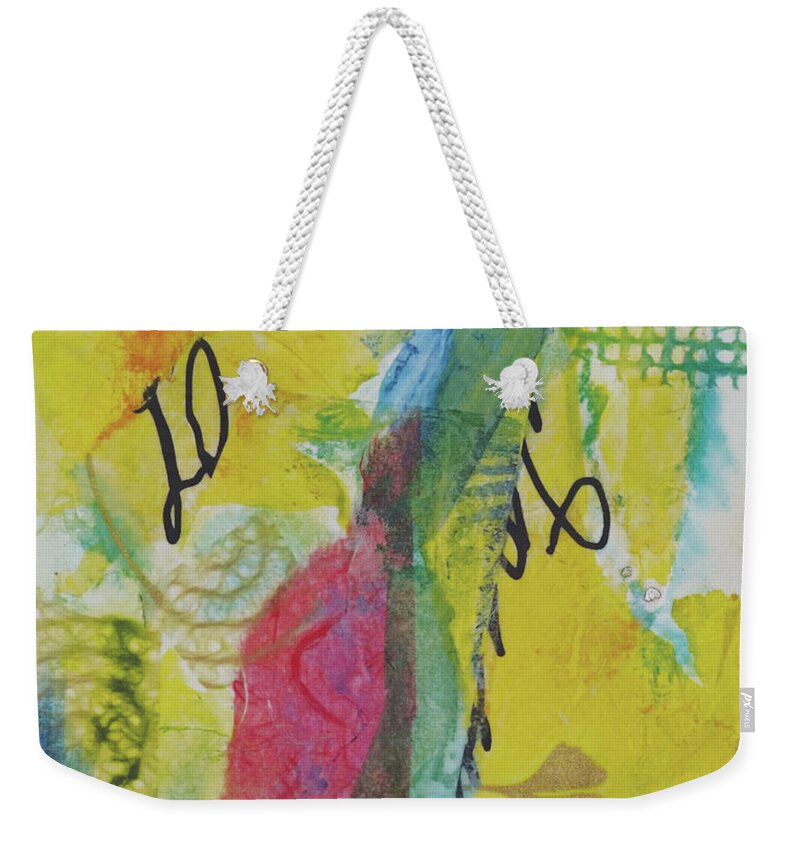 Mixed Media Weekender Tote Bag featuring the mixed media Love Inspires by Christine Chin-Fook