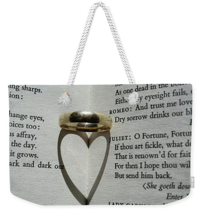 Love Weekender Tote Bag featuring the photograph Love story by Martin Smith