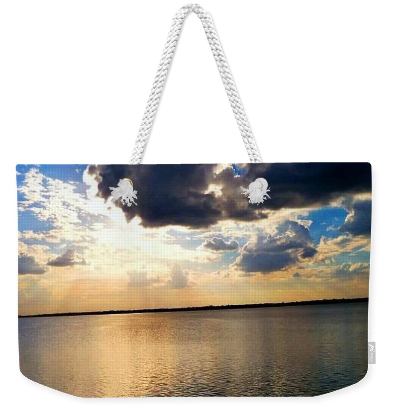 Florida Weekender Tote Bag featuring the photograph Love thy Clouds by Lindsey Floyd