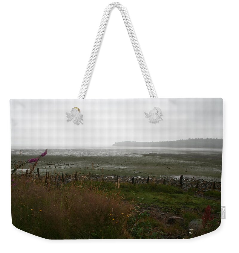 Low Tide Willapa Weekender Tote Bag featuring the photograph Low Tide Willapa by Dylan Punke
