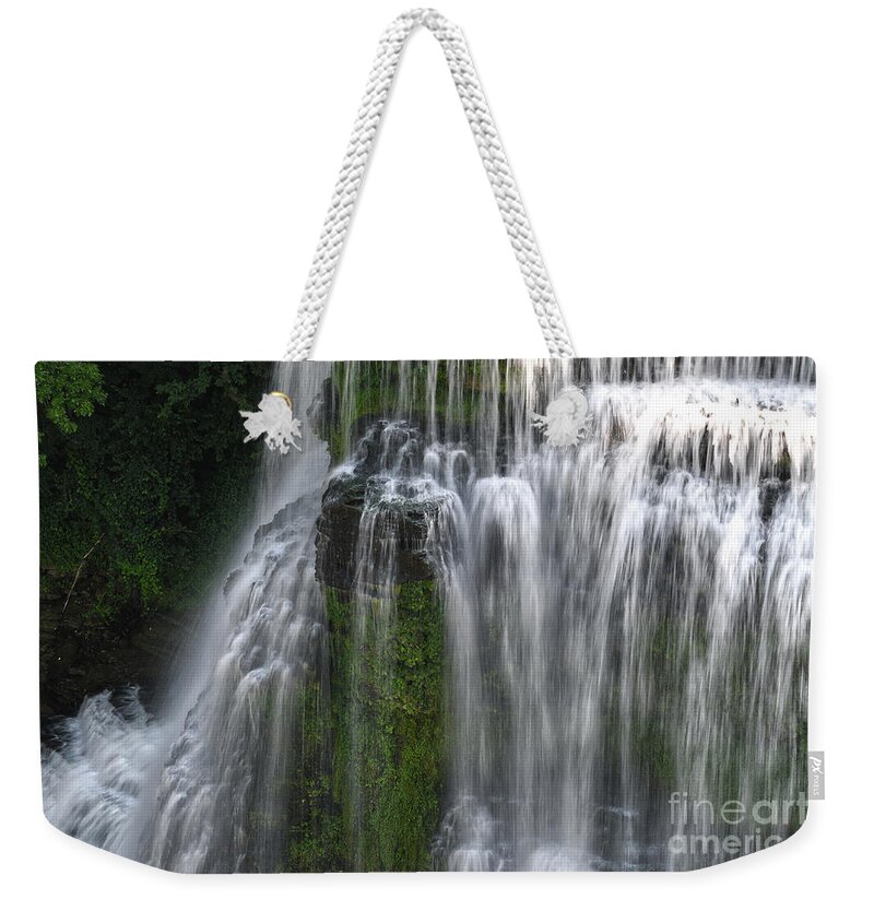 Burgess Falls Weekender Tote Bag featuring the photograph Lower Falls 2 by Phil Perkins