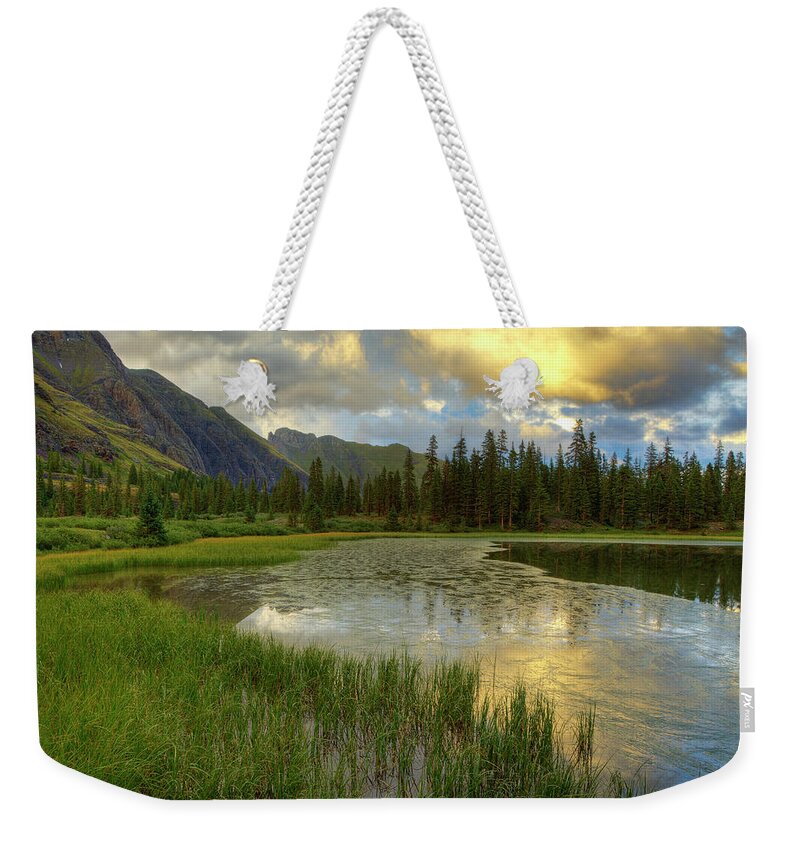 Tranquility Weekender Tote Bag featuring the photograph Lower Ice Lake Basin by A. V. Ley