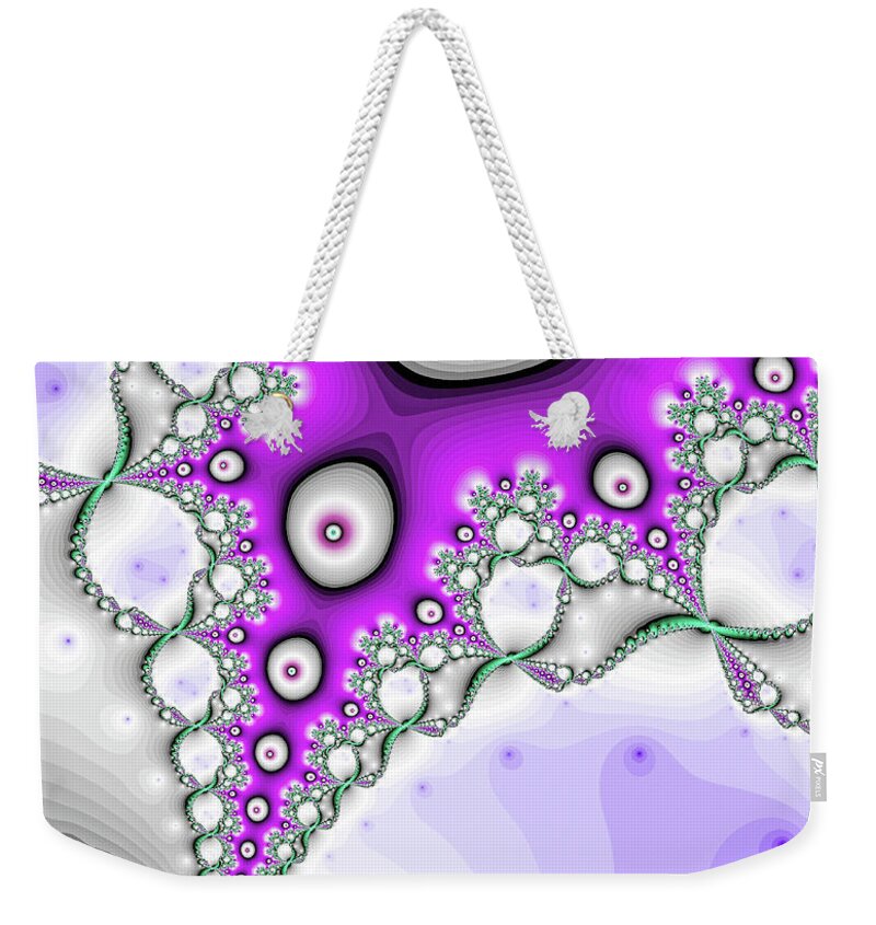 Abstract Weekender Tote Bag featuring the digital art Luminous Dive Fine Art by Don Northup