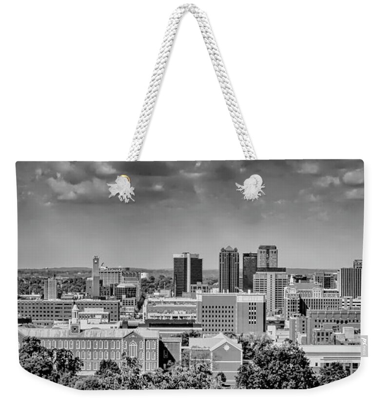 Alabama Weekender Tote Bag featuring the photograph Magic City Skyline by Ken Johnson