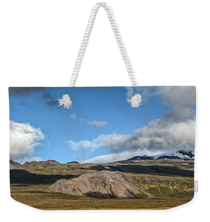 David Letts Weekender Tote Bag featuring the photograph Majestic Mountain by David Letts