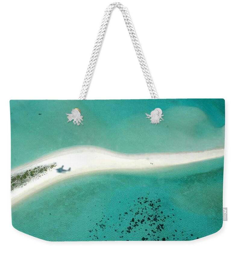 Scenics Weekender Tote Bag featuring the photograph Maldives Beach by Mohamed Abdulla Shafeeg